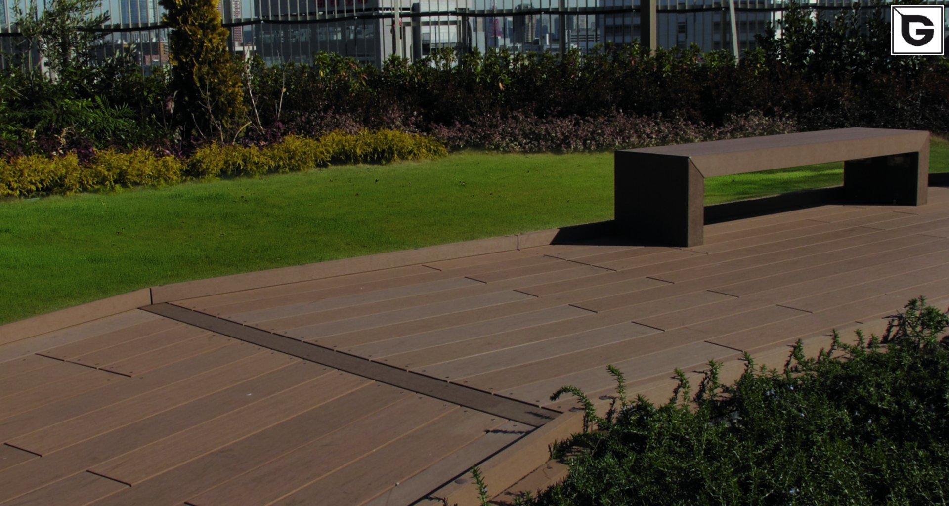 Kaufmännische Gebäude_Terrasse Gewerbliche Nutzung_Einkaufszentrum