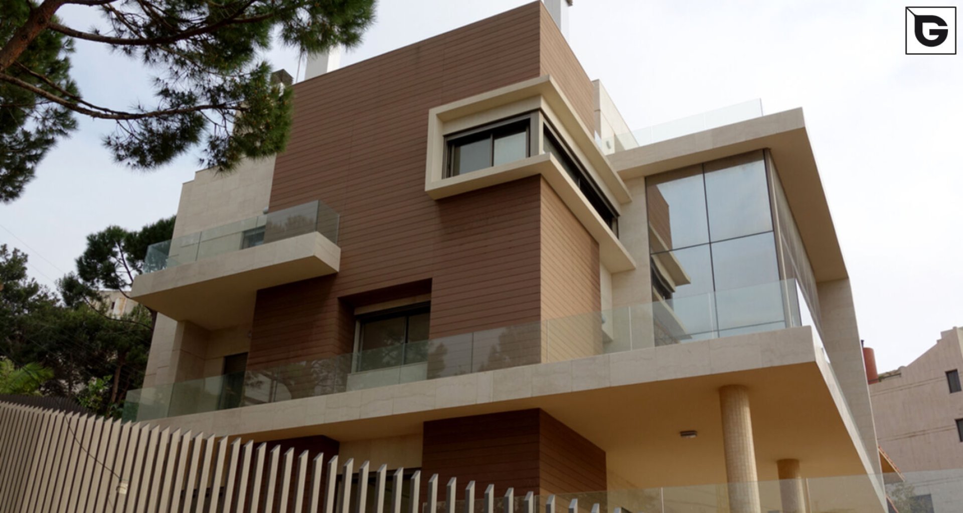 Privathaus_Fassadenverkleidung - horizontal_Privatresidenz