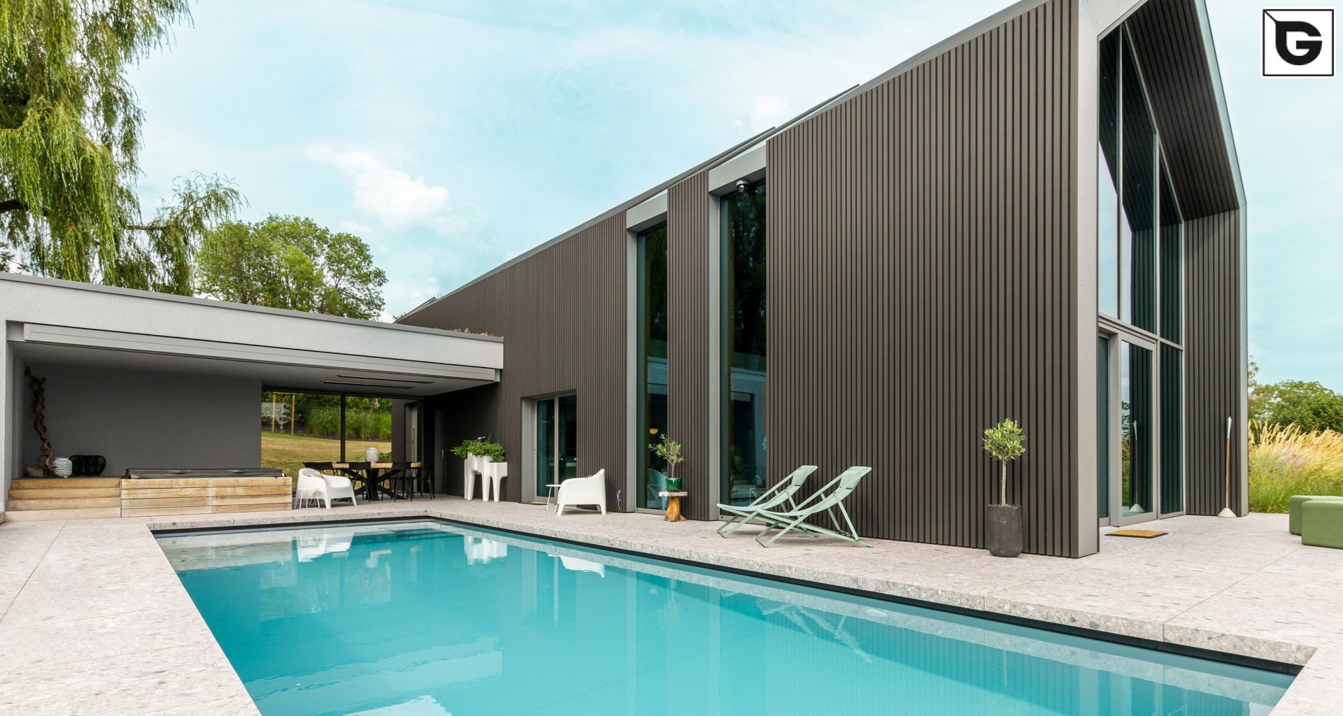 Privathaus_Offene Fassadenverkleidung - verti._Privatresidenz