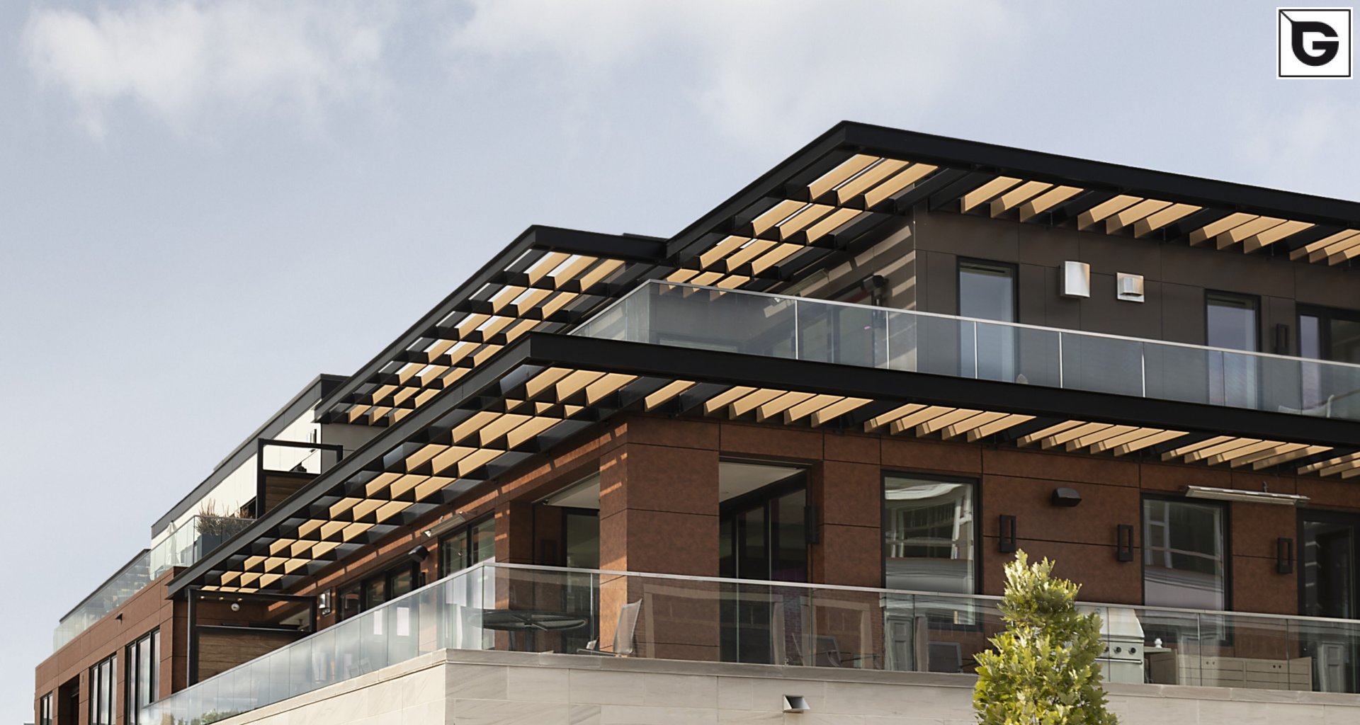 Institutional Buildings_horizontal brise soleil, louver _bent profiles