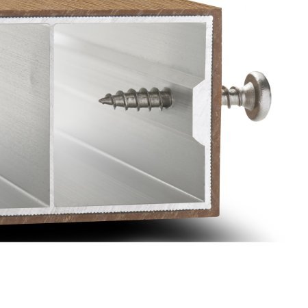 Befestigung mit 
 selbstschneidende Schraube